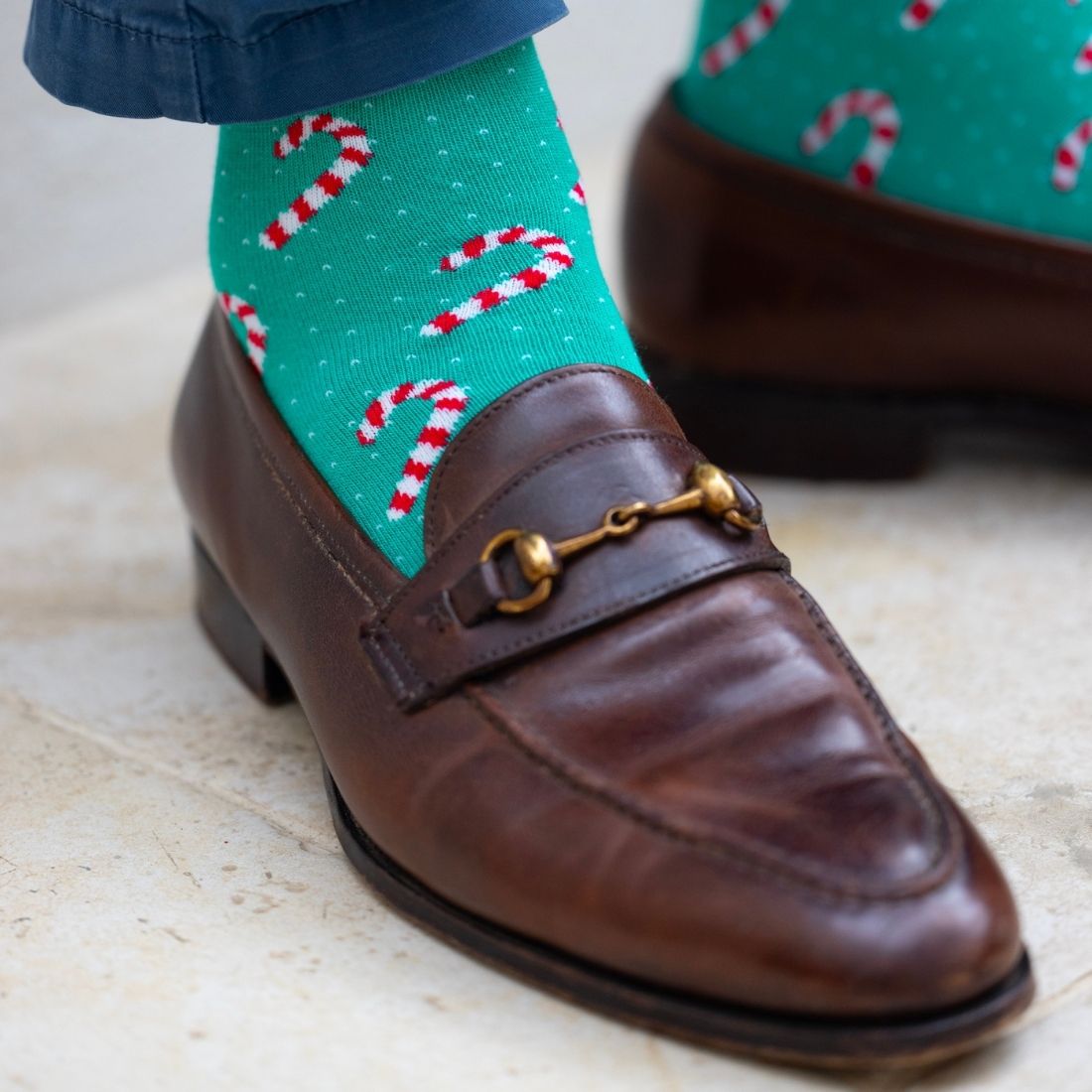 Candy Cane Bamboo-Blend Socks