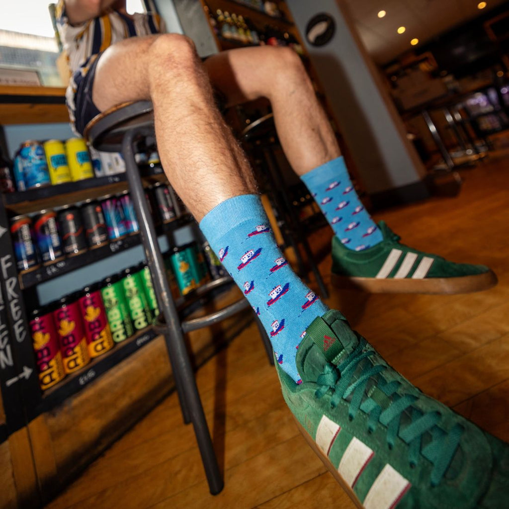 Motor Boat Bamboo-Blend Socks