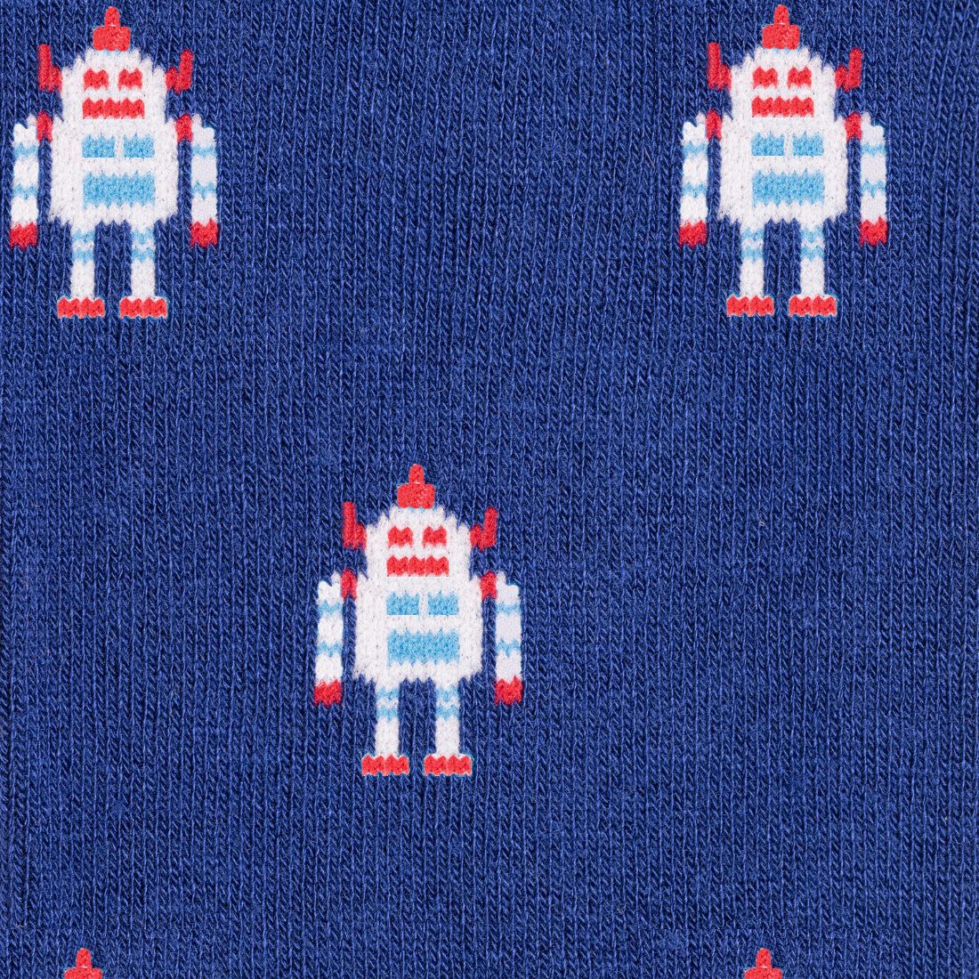 Robot Matching Bamboo-Blend Sock Set, Adult & Child