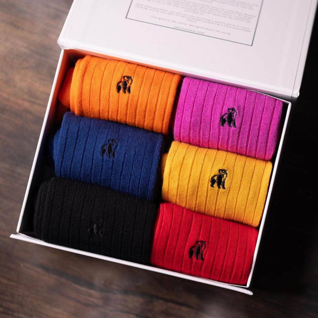 Build Your Own Bamboo-Blend Sock Gift Box, 6 Pairs