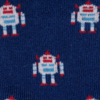 Children's Robot Bamboo-Blend Socks