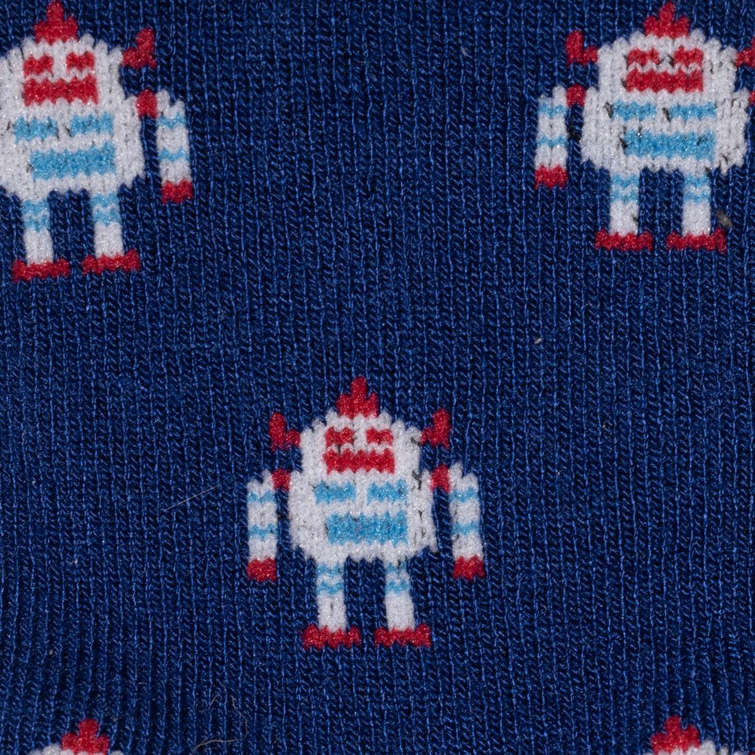 Children's Robot Bamboo-Blend Socks