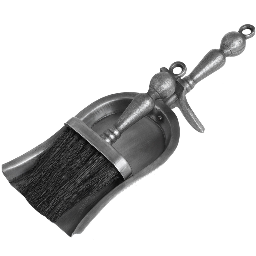 Hearth Tidy Set in Antique Pewter Effect Finish – alternate view 2