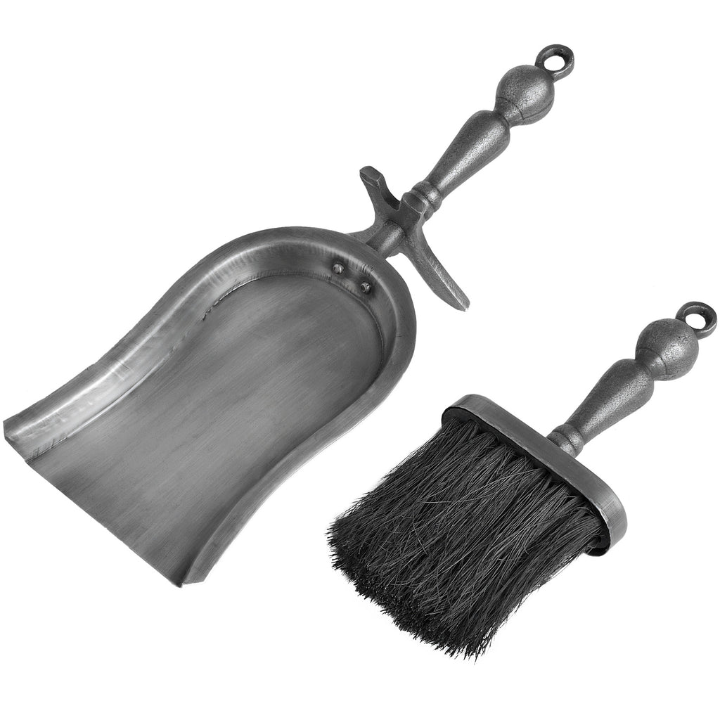Hearth Tidy Set in Antique Pewter Effect Finish – alternate view 3