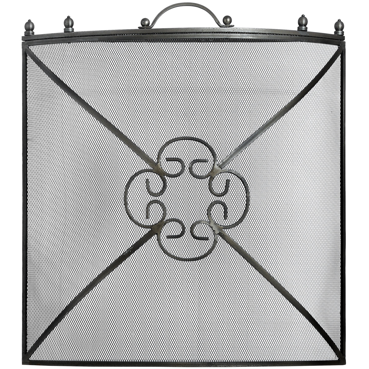 Mesh Fireguard in Antique Pewter Effect Finish – alternate view 2