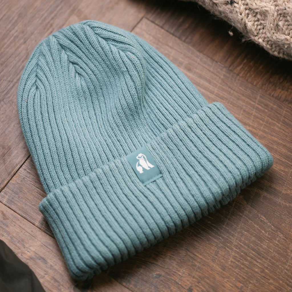 Turquoise Organic Cotton Beanie