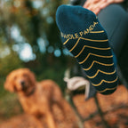 Navy Bamboo-Blend Performance Trainer Socks