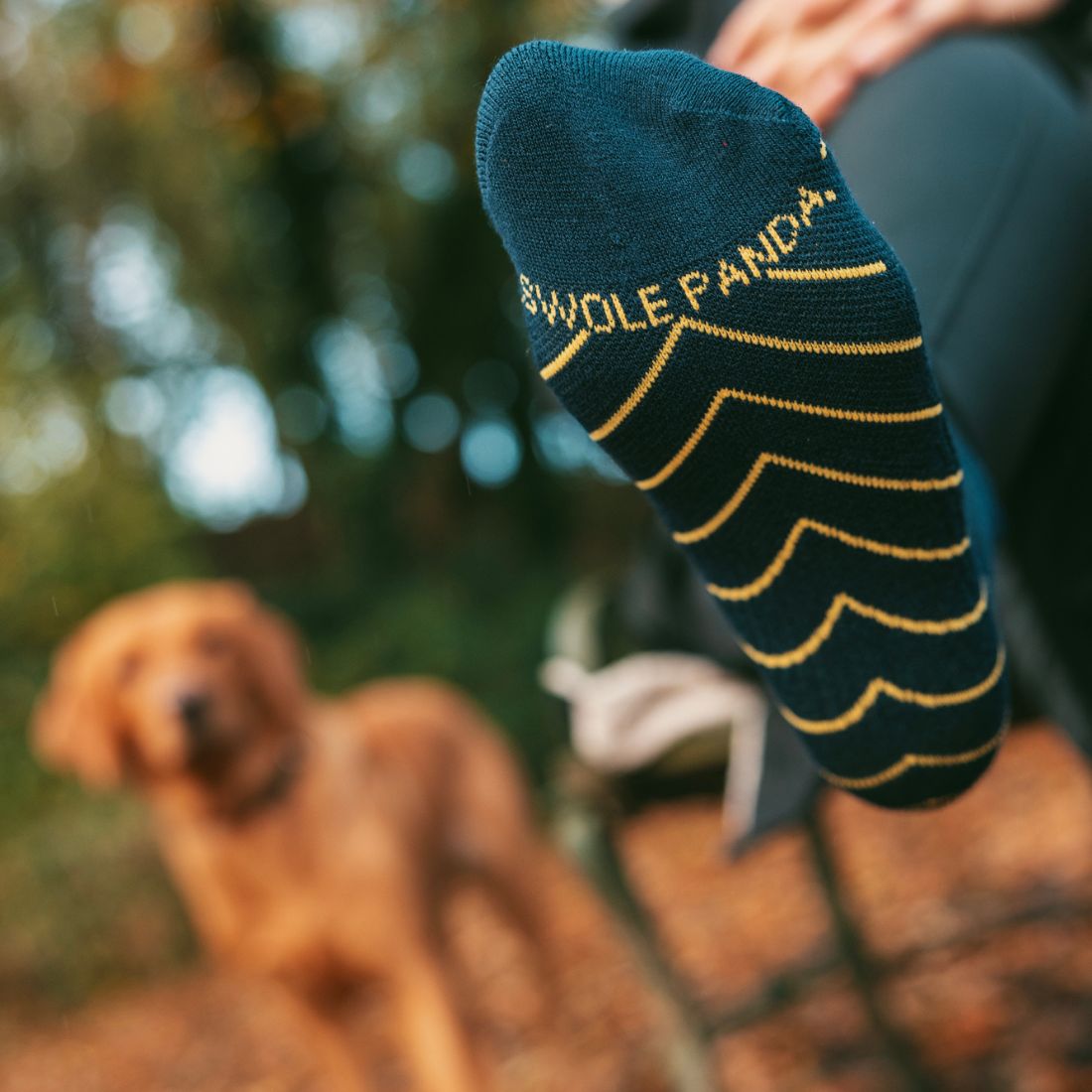 Navy Bamboo-Blend Performance Trainer Socks