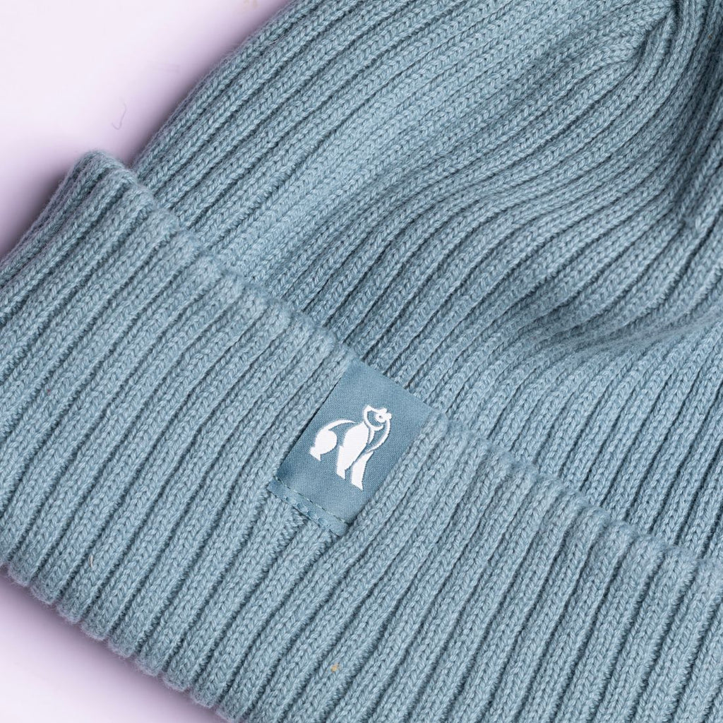 Turquoise Organic Cotton Beanie