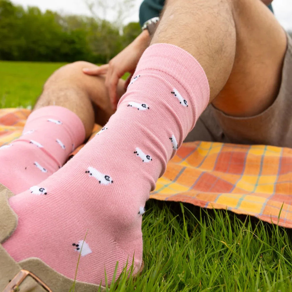 Sheep Comfort Cuff Bamboo-Blend Socks