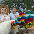 Multi Fine Striped Bamboo-Blend Socks