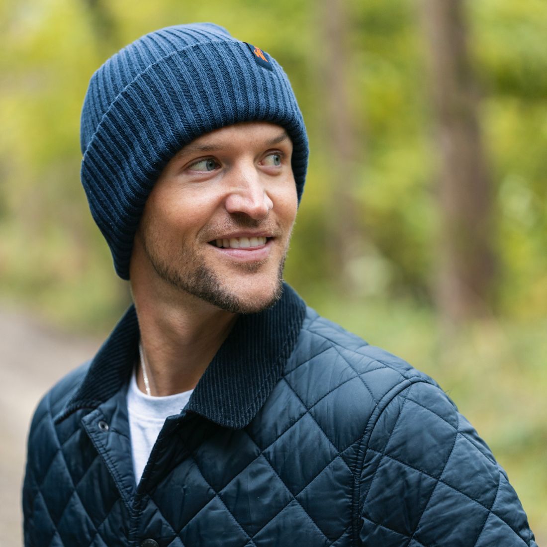 Navy Organic Cotton Beanie