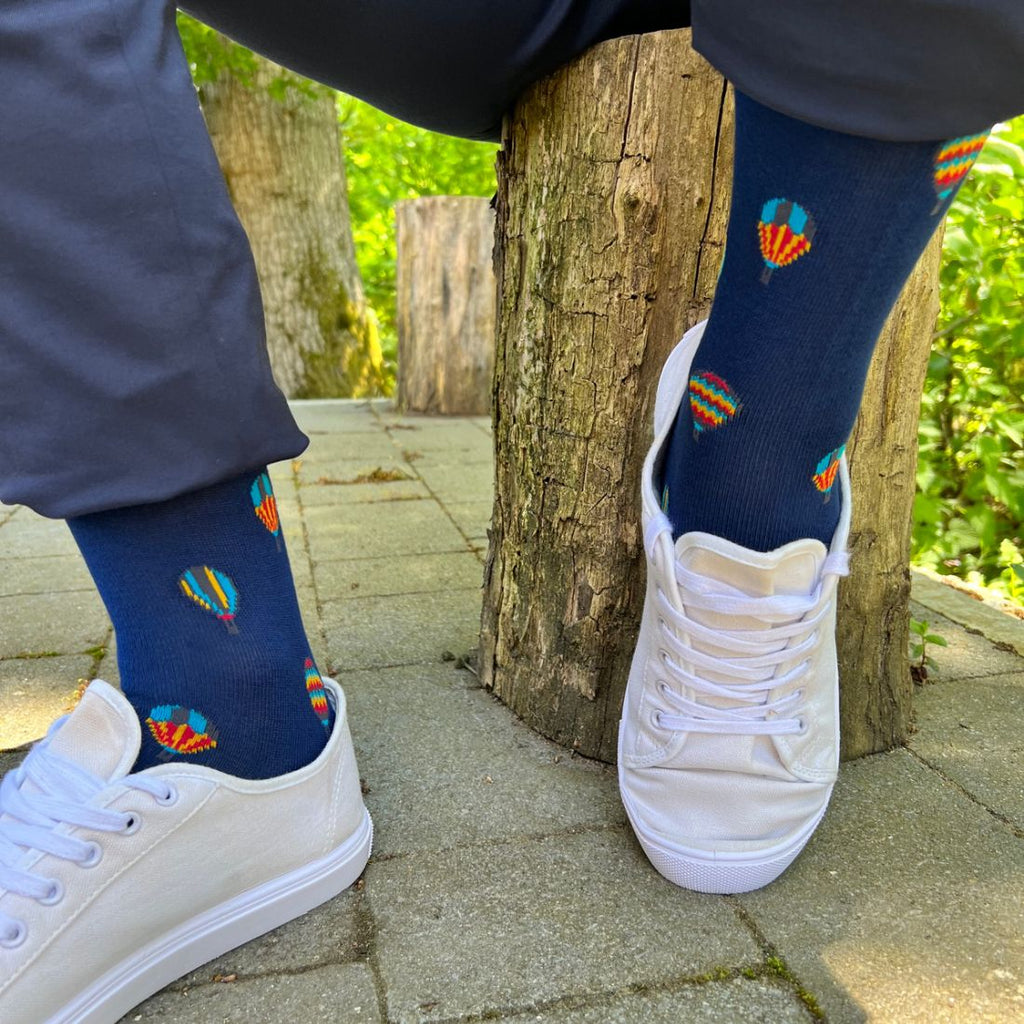 Hot Air Balloon Bamboo-Blend Socks