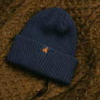 Navy Organic Cotton Beanie