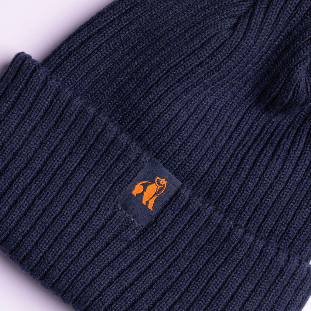 Navy Organic Cotton Beanie