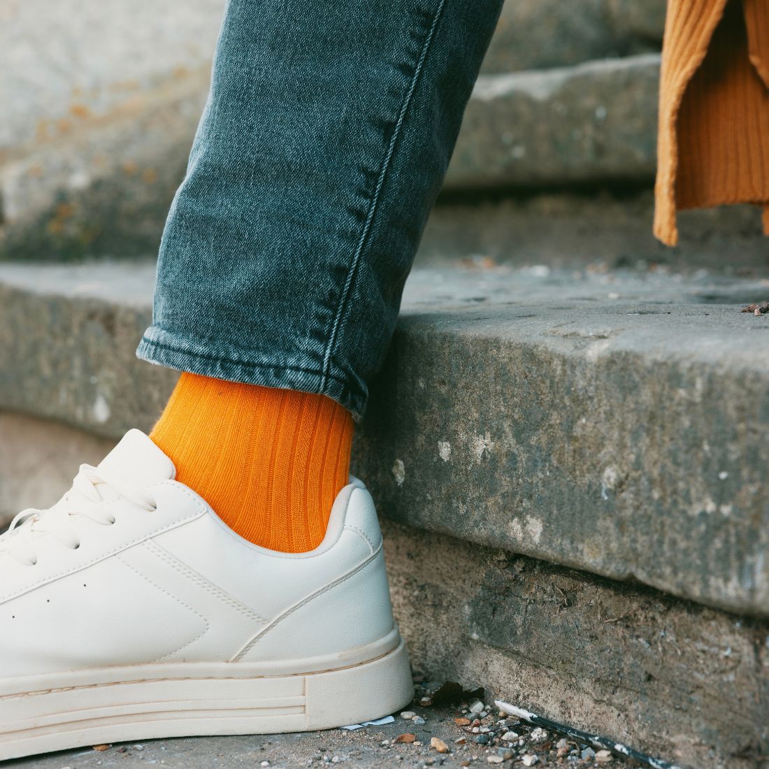Tangerine Orange Bamboo-Blend Socks