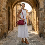 Midi Emma Convertible Tote, Cherry