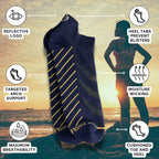 Navy Bamboo-Blend Performance Trainer Socks