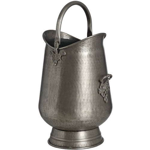 Antique Pewter Coal Bucket – alternate view 2