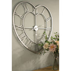 Silver Heart Skeleton Wall Clock – alternate view 5