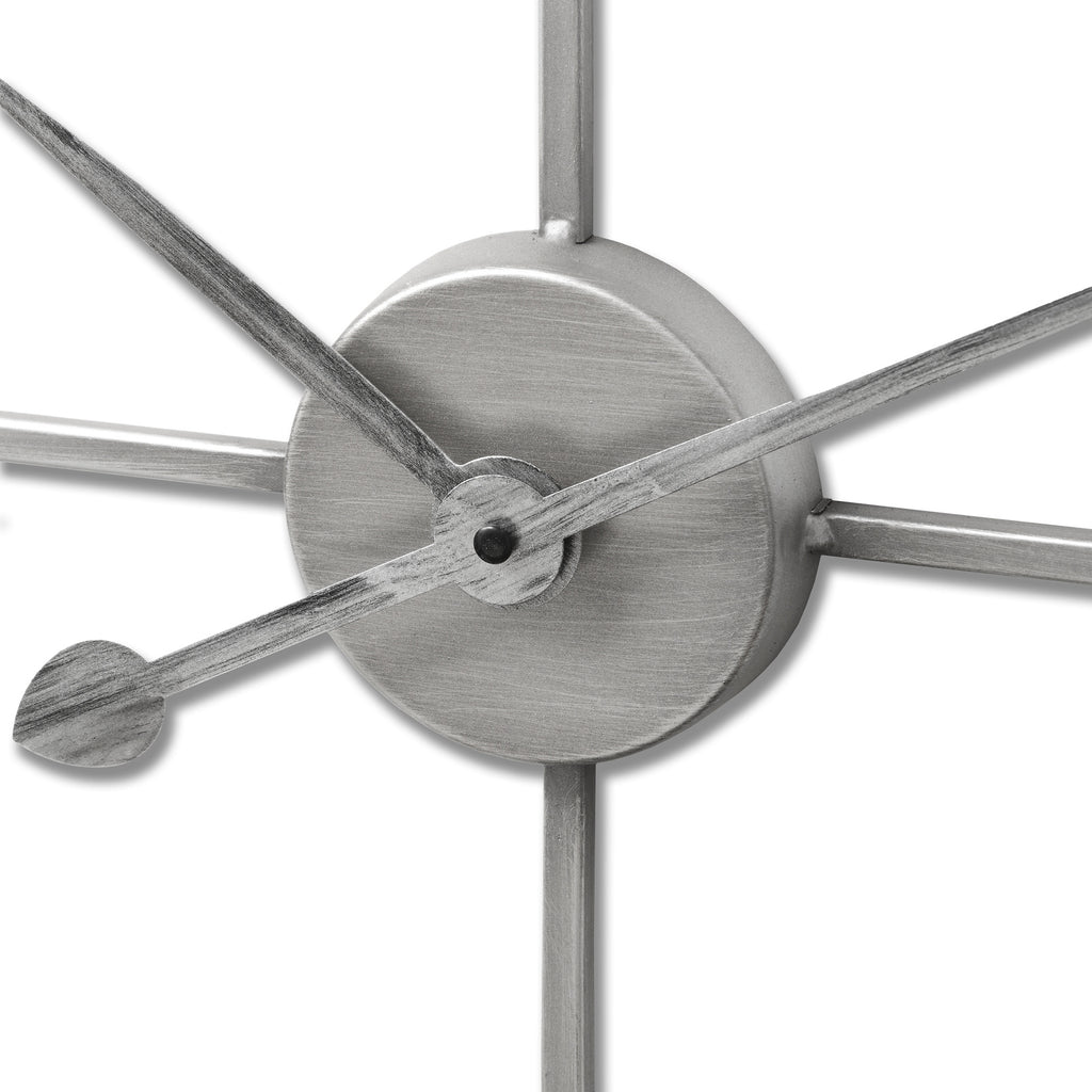 Large Silver Skeleton Wall Clock – alternate view 3