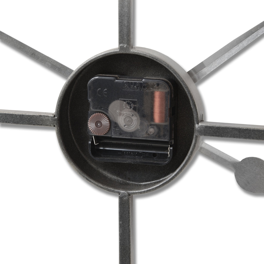 Large Silver Skeleton Wall Clock – alternate view 5