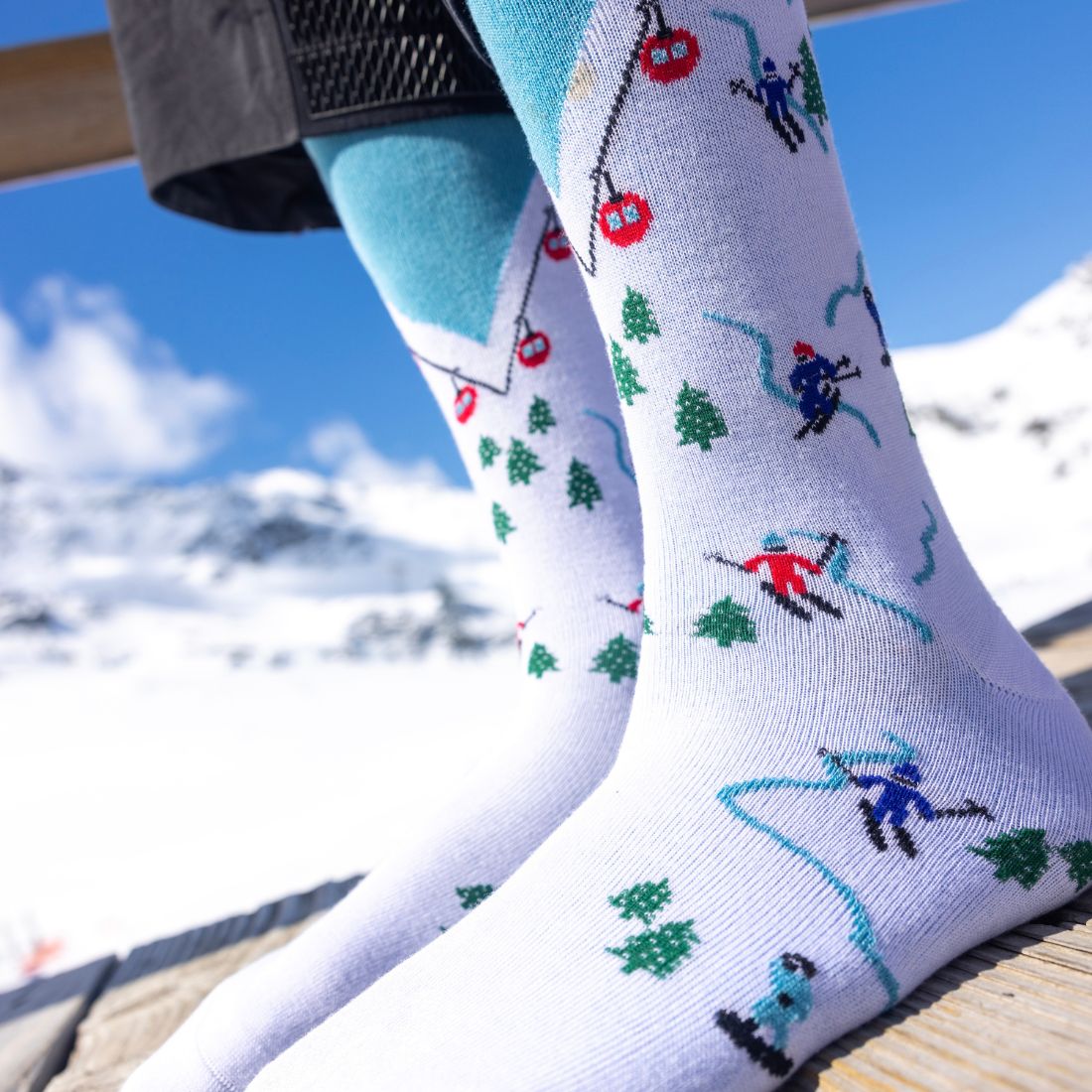 Ski Slope Bamboo-Blend Socks