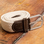 Cream Recycled Woven Belt
