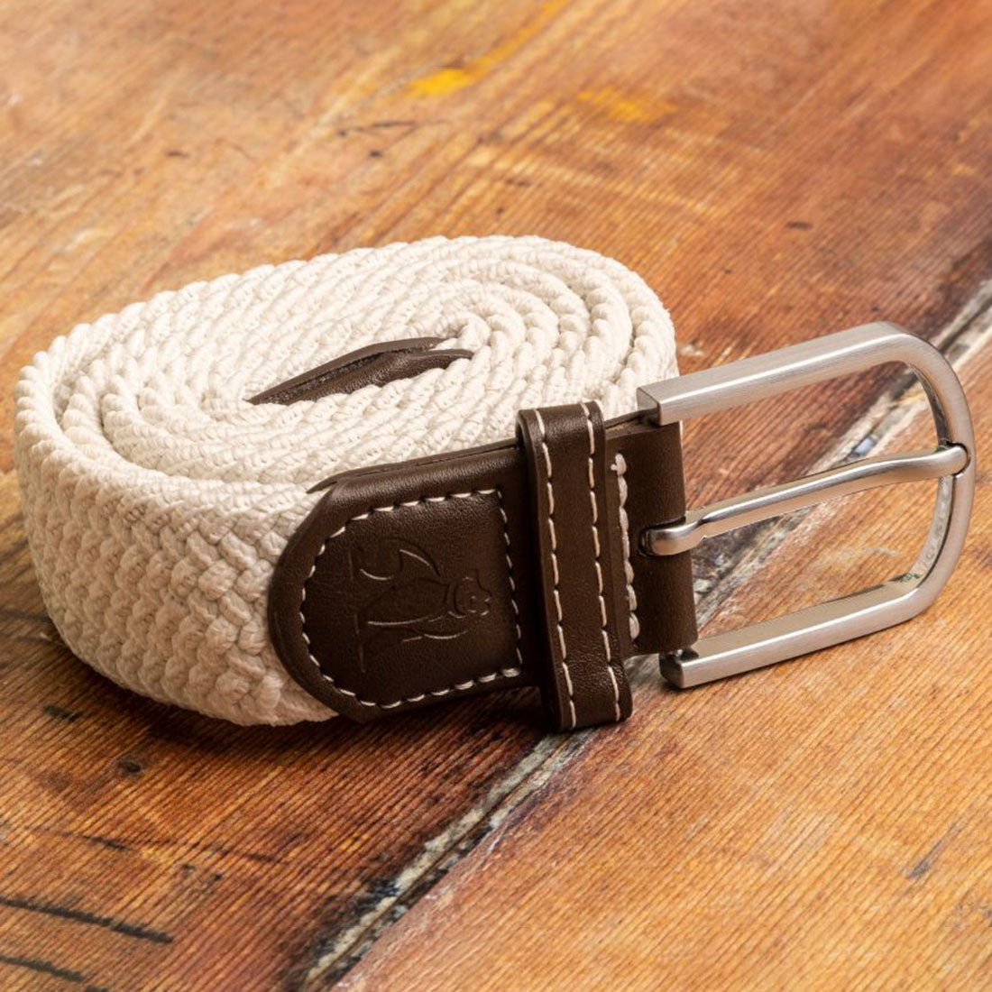 Cream Recycled Woven Belt