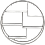 Large Circular Silver Wall Hanging Multi Shelf – alternate view 3
