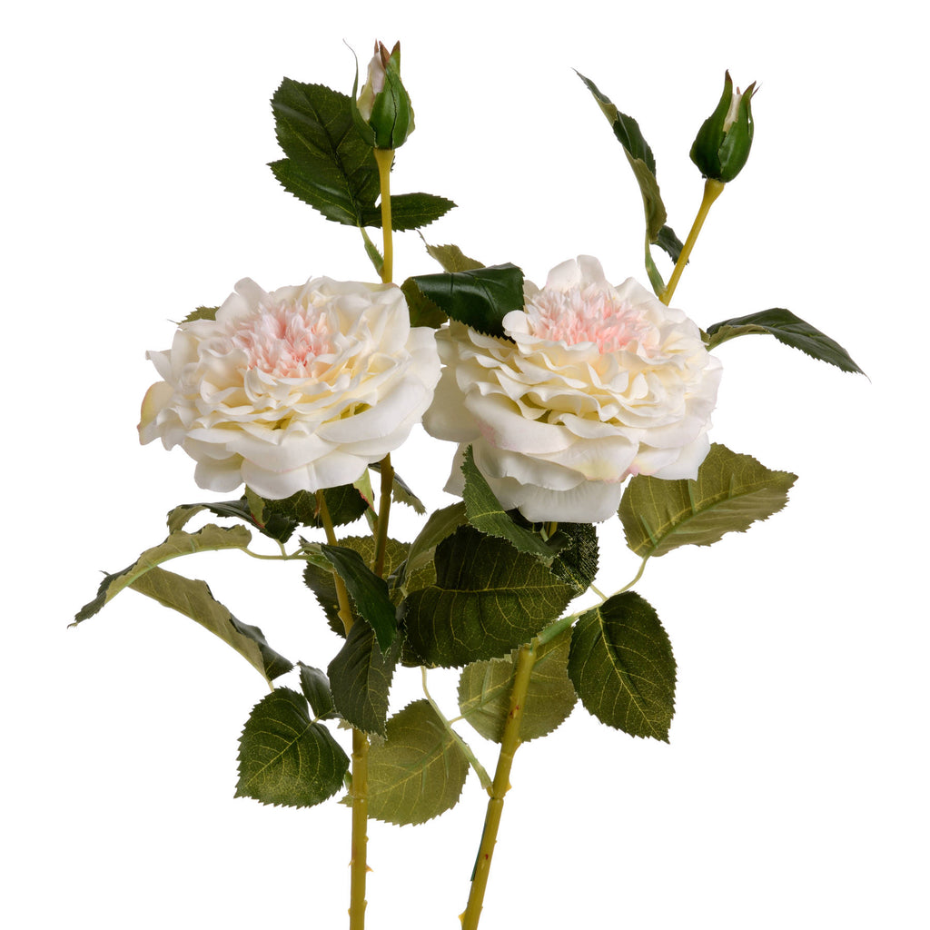 White Garden Rose Spray – alternate view 4