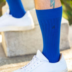Royal Blue Bamboo-Blend Socks