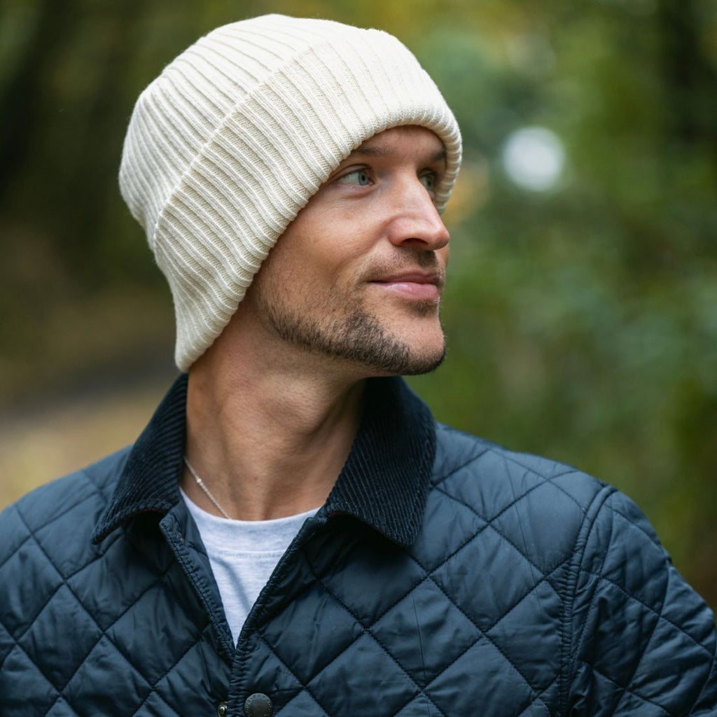 Cream Organic Cotton Beanie