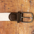 Cream Recycled Woven Belt