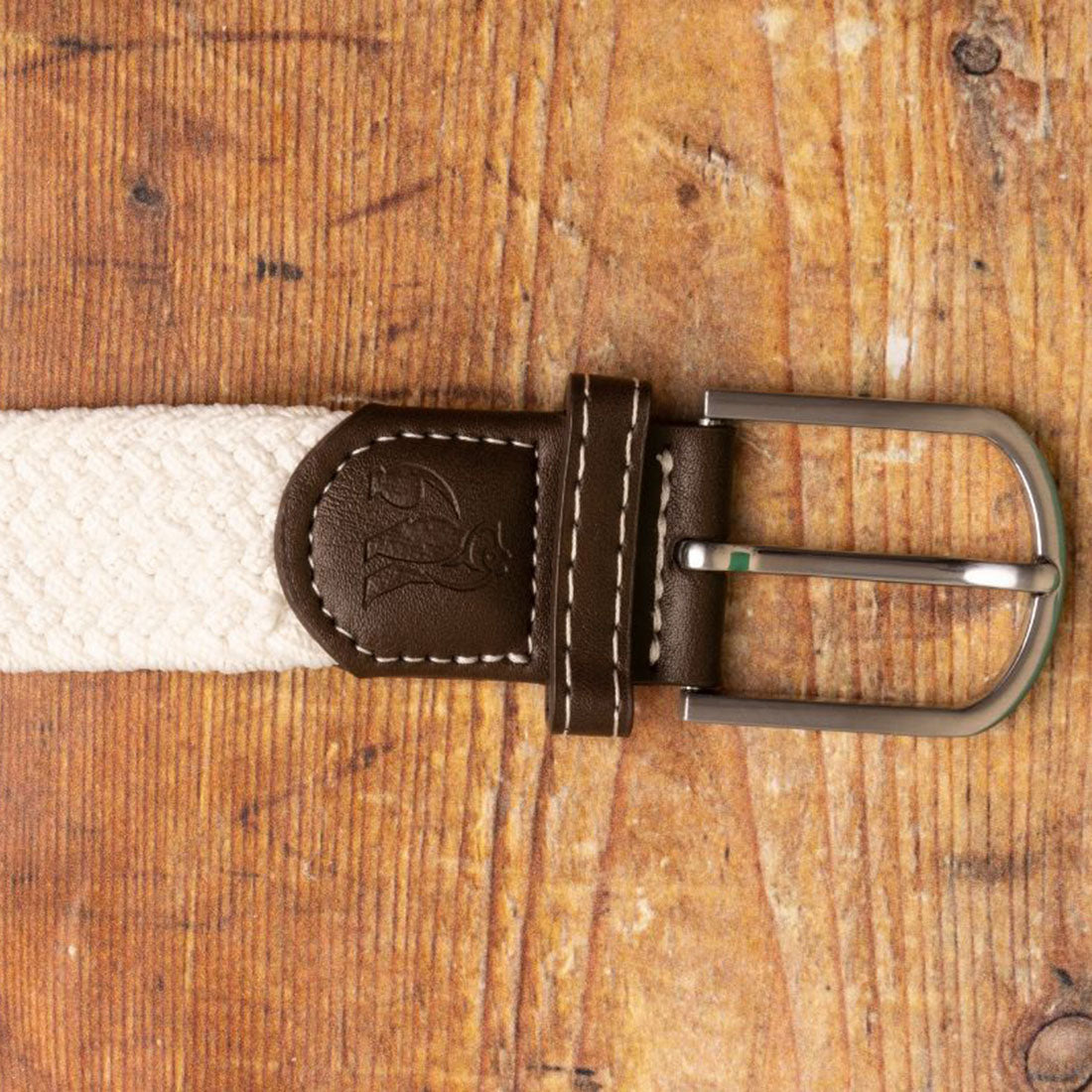Cream Recycled Woven Belt