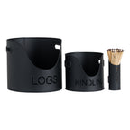 Black Finish Logs And Kindling Buckets & Matchstick Holder – alternate view 2