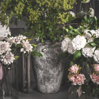 Aged Stone Tall Ceramic Vase – alternate view 3