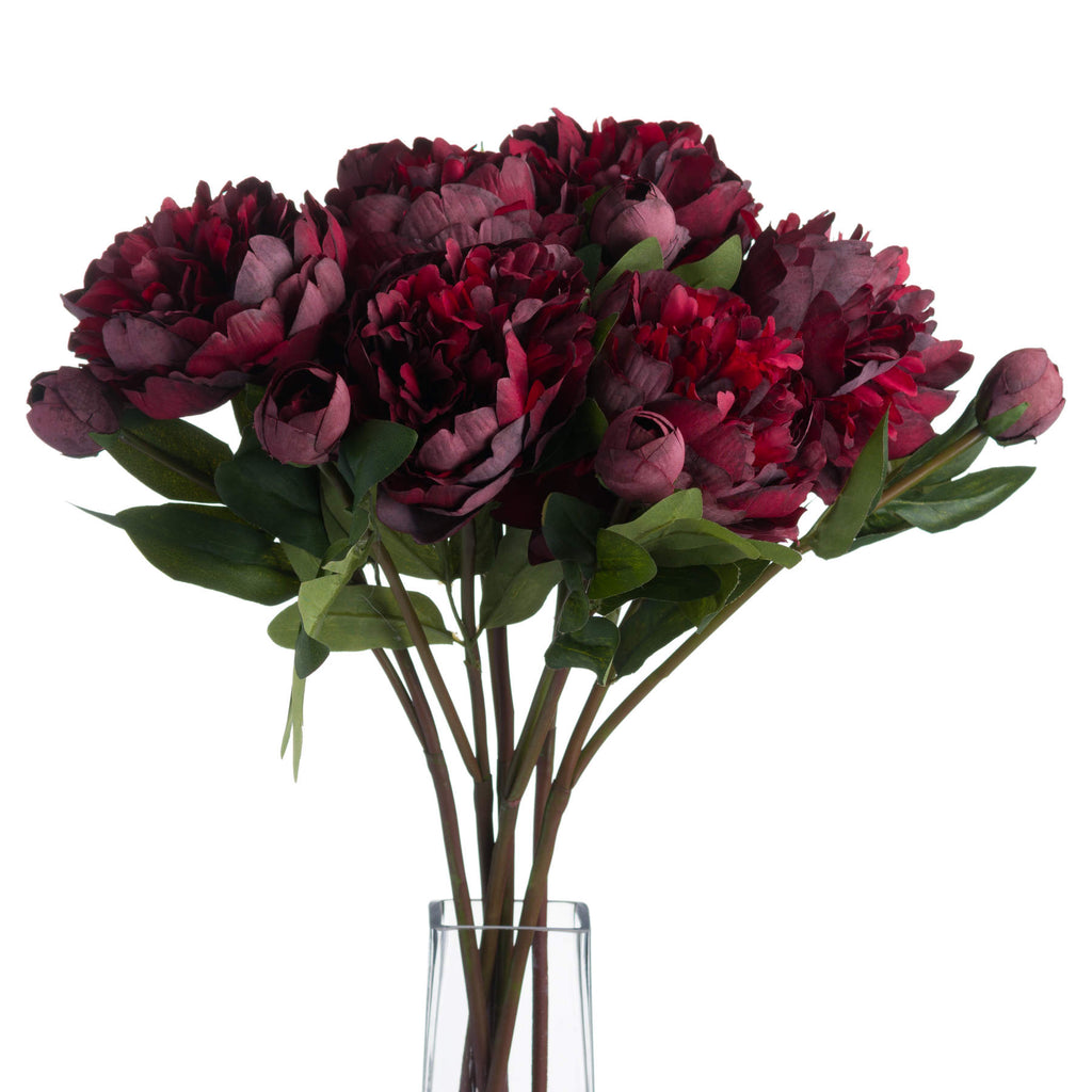 Burgundy Peony Rose – alternate view 3