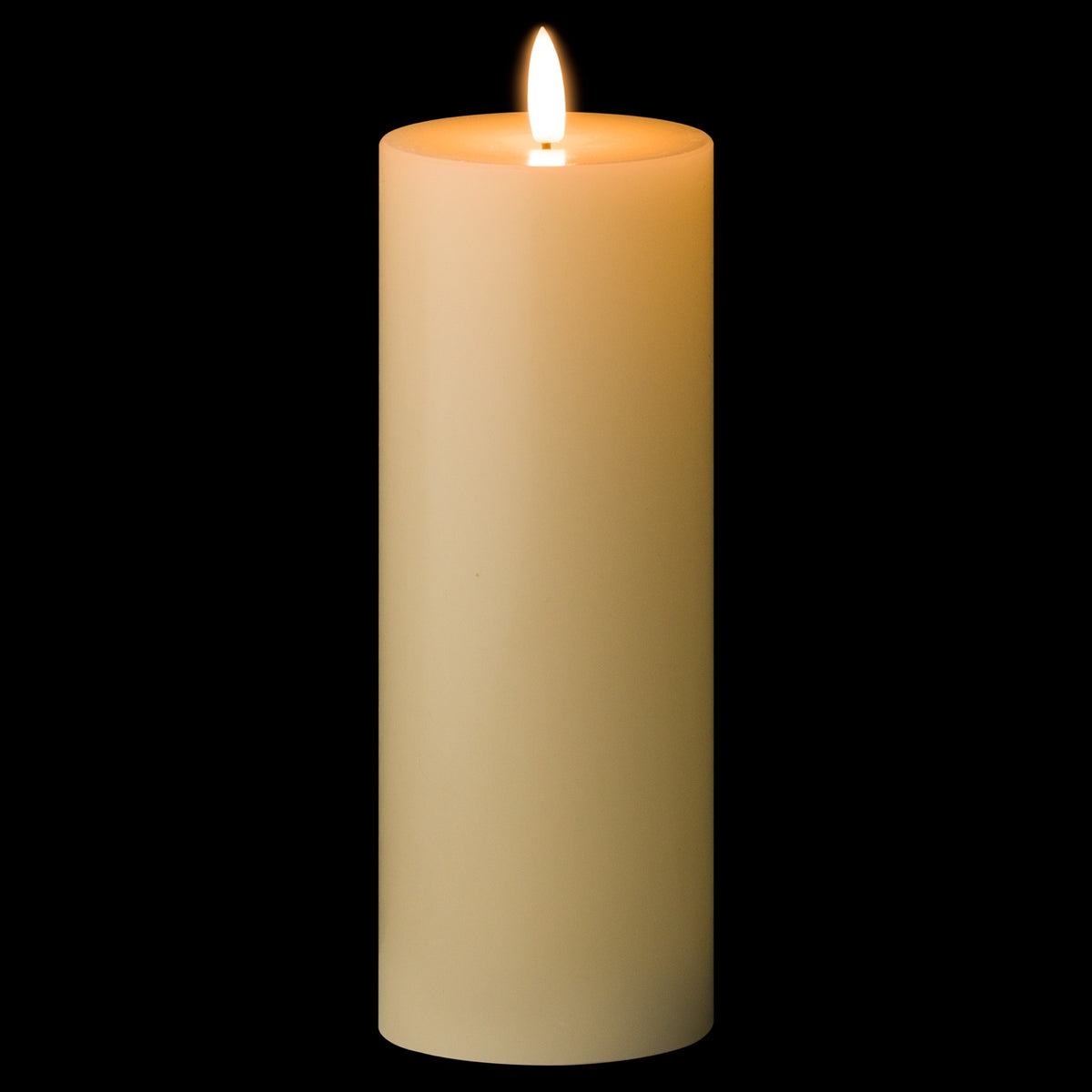 Luxe Collection Natural Glow 3 x 8 LED Cream Wax Candle – alternate view 2
