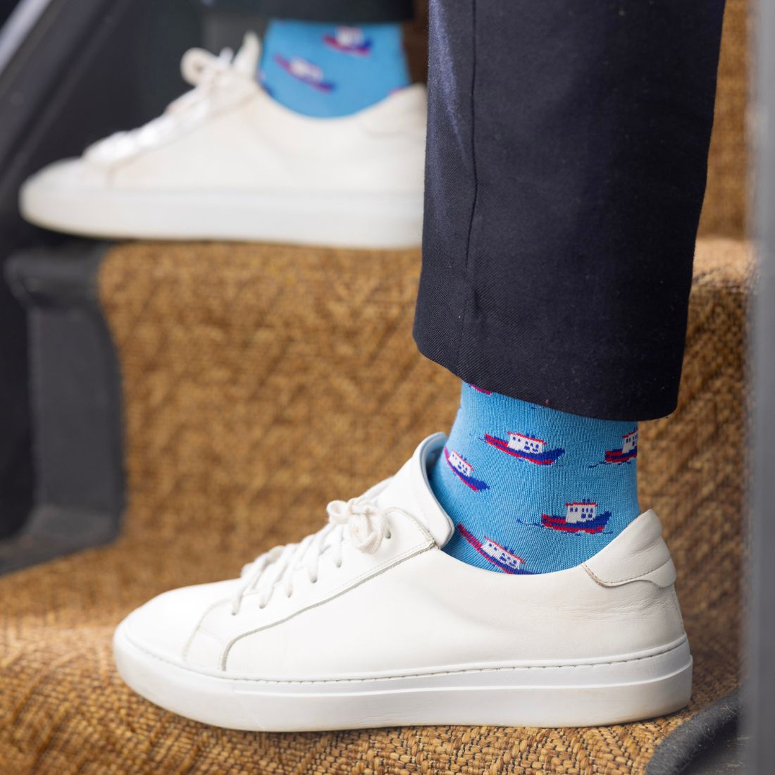 Motor Boat Bamboo-Blend Socks
