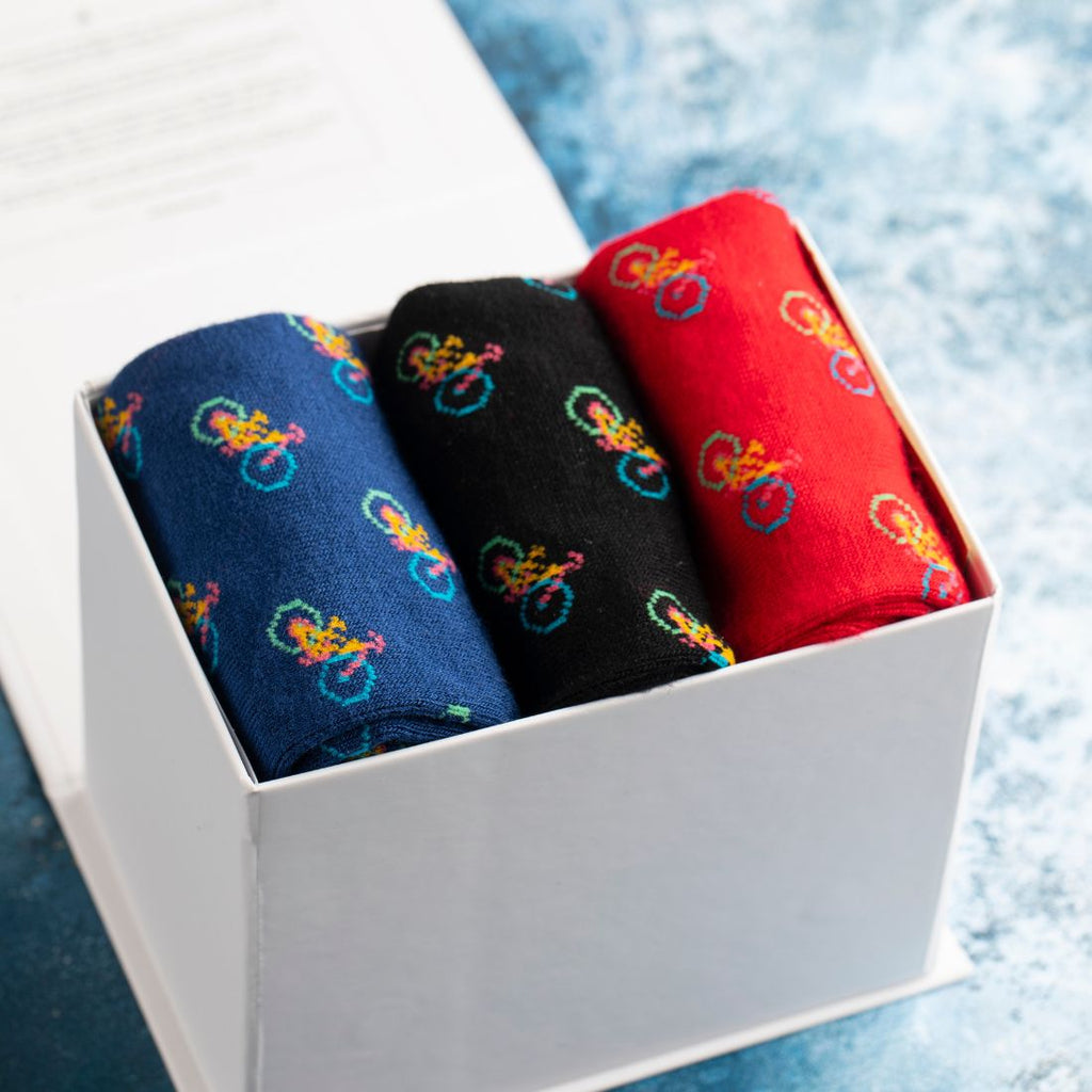 Build Your Own Bamboo-Blend Sock Gift Box, 3 Pairs