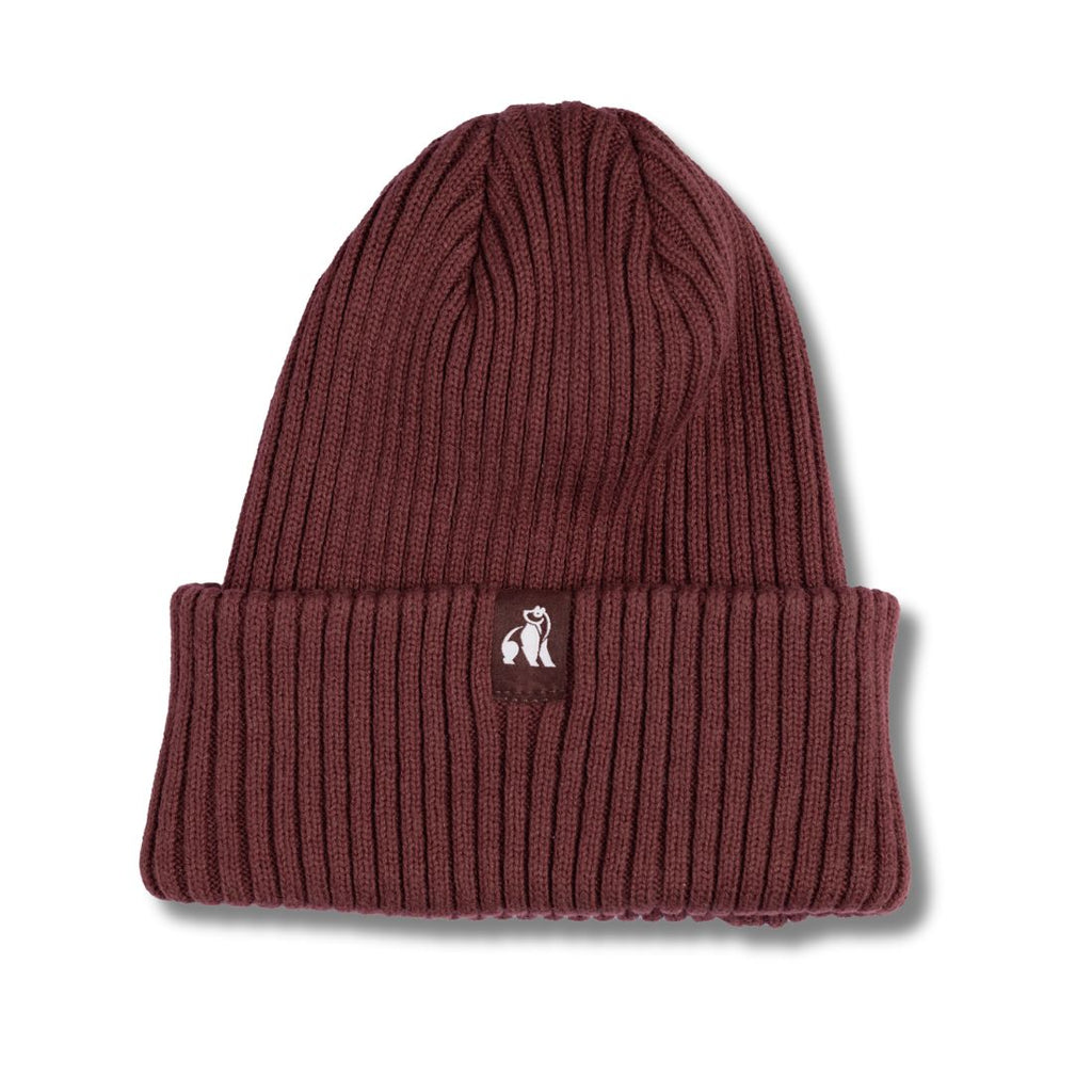 Burgundy Organic Cotton Beanie