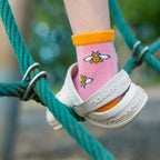 Bumblebee Matching Bamboo-Blend Sock Set, Adult & Child