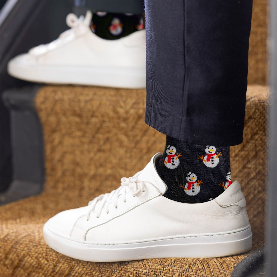 Snowman Bamboo-Blend Socks