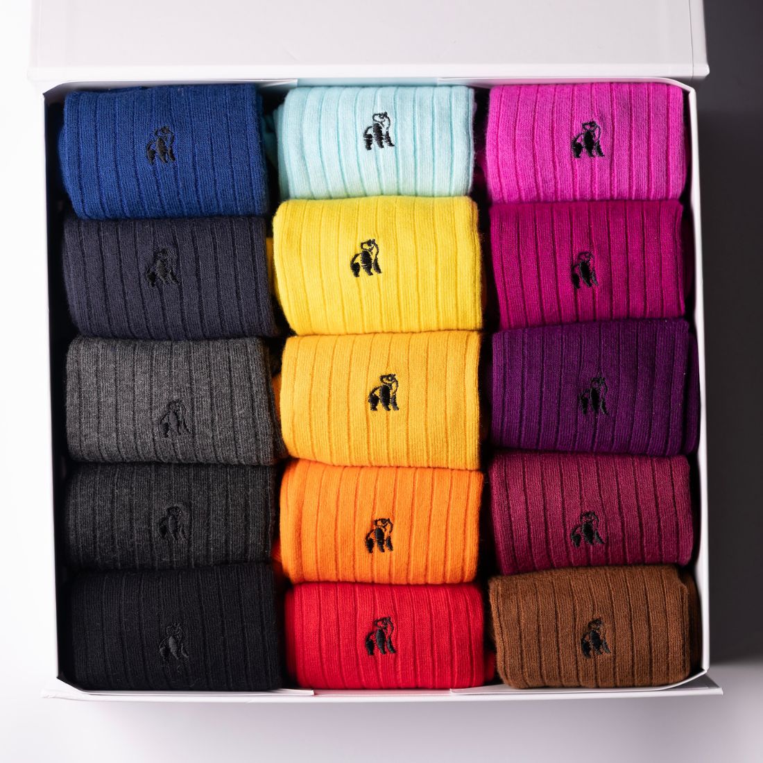 Build Your Own Bamboo-Blend Sock Gift Box, 15 Pairs
