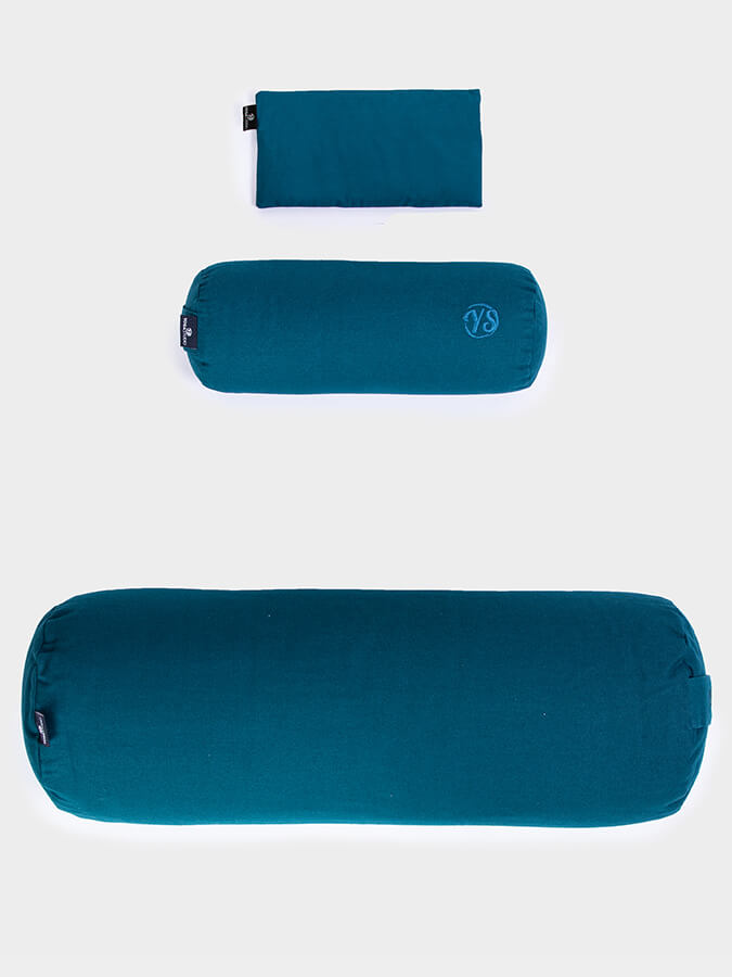 Yoga Studio Organic Meditation Bolster & Eye Pillow Set, Relax