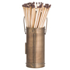 Antique Bronze Matchstick Holder With 60 Matches – alternate view 3