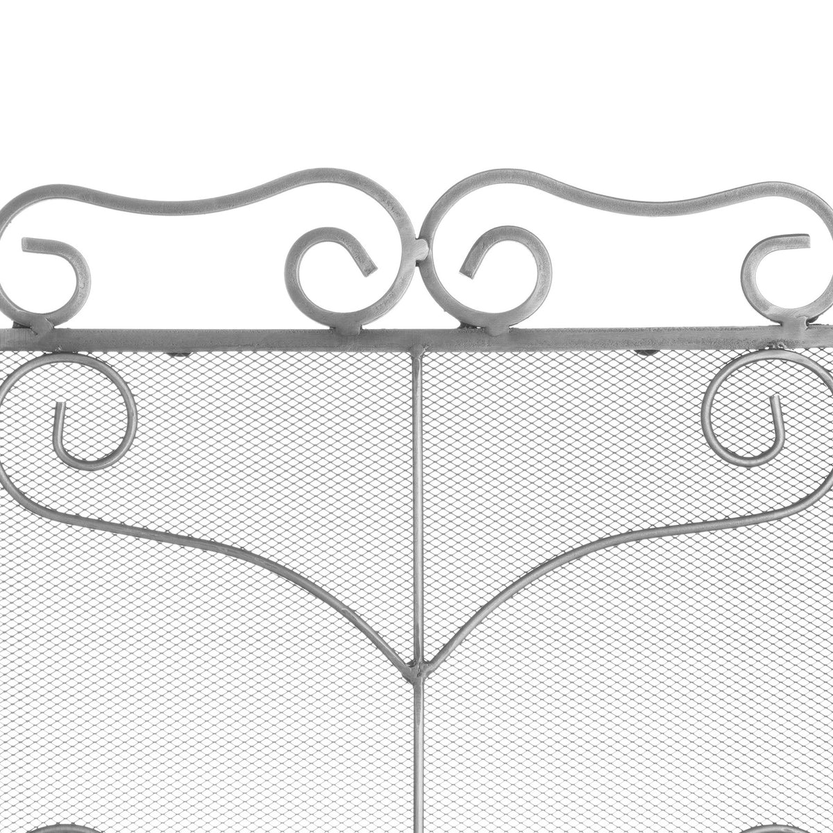 Heavy Large Antique Silver Fire Screen – alternate view 3