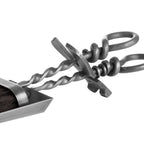Silver Hearth Tidy Set With Hand Turned Loop Handle – alternate view 3