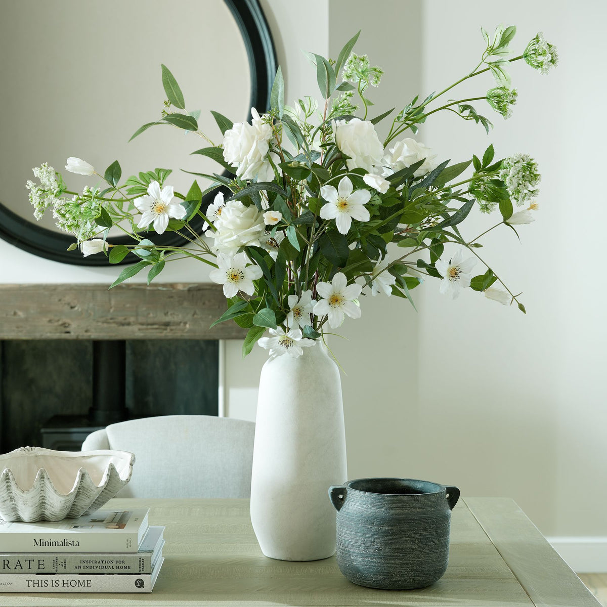 Large White Garden Rose – alternate view 4